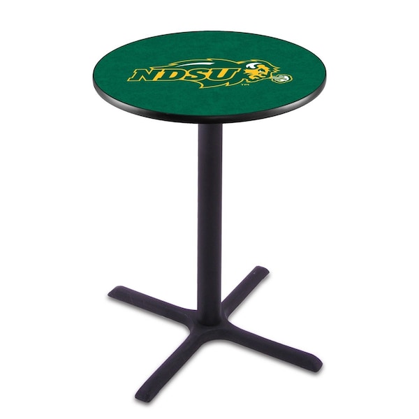 42" Blk Wrinkle North Dakota State Pub Table